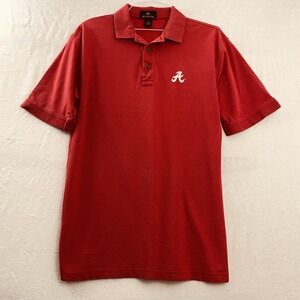 Antigua Alabama Crimson Tide Polo Shirt Men's M Red Embroidered A Logo Cotton